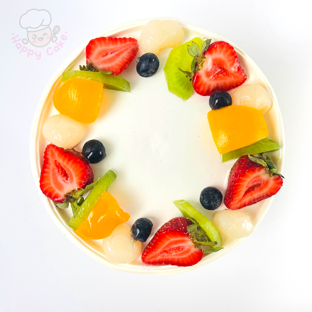 healthy fruit birthday cake top