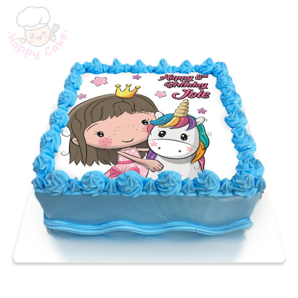 baby girl birthday cake blue