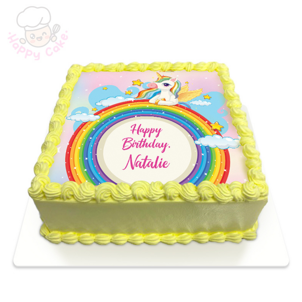 girl princess birthday cake yellow