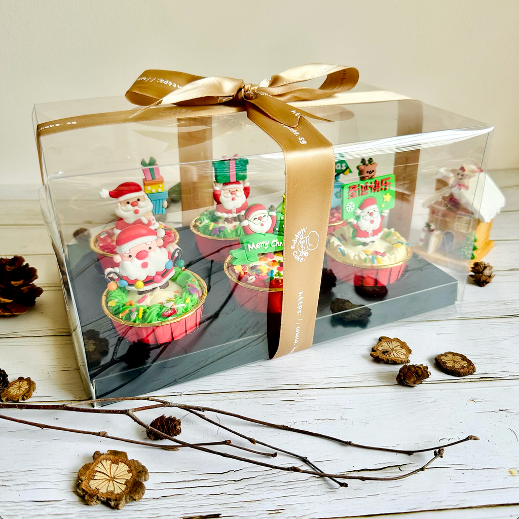 Christmas cupcake packaging