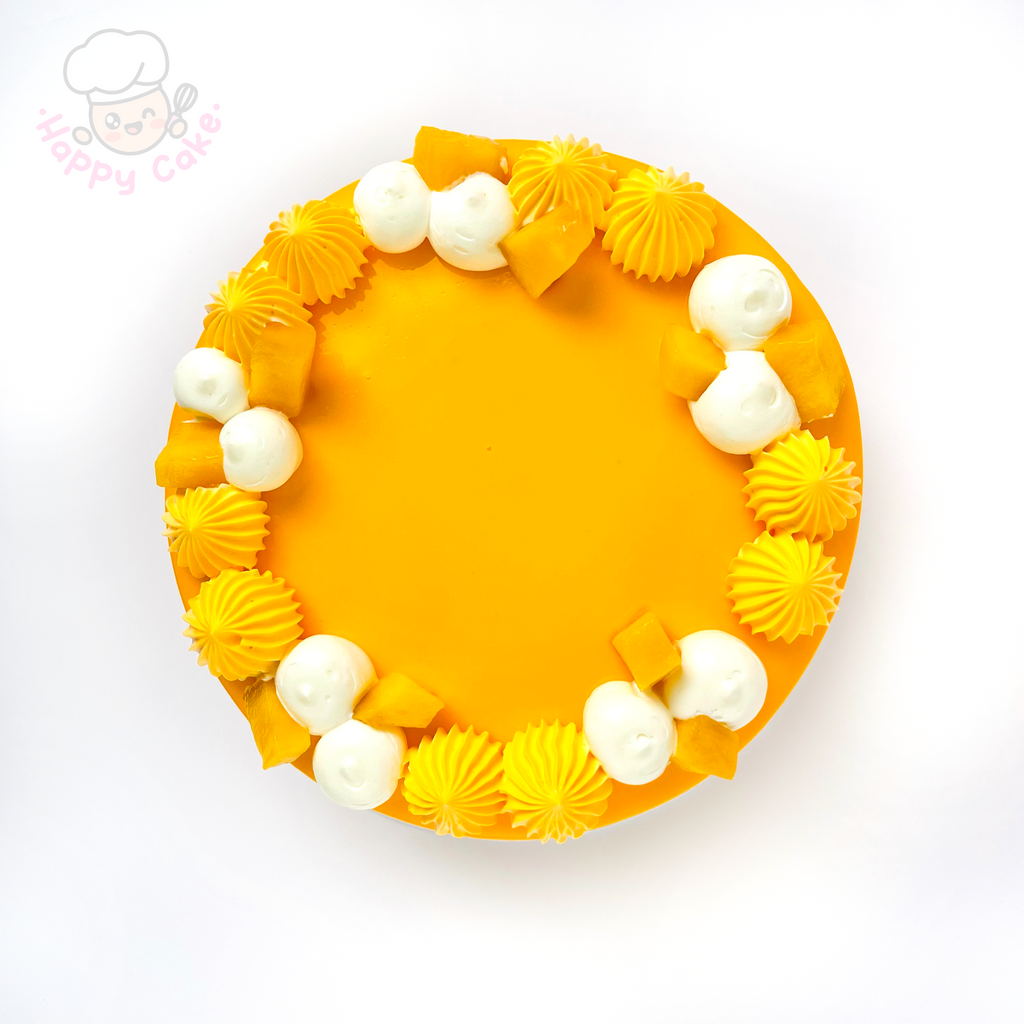 mango birthday cake top