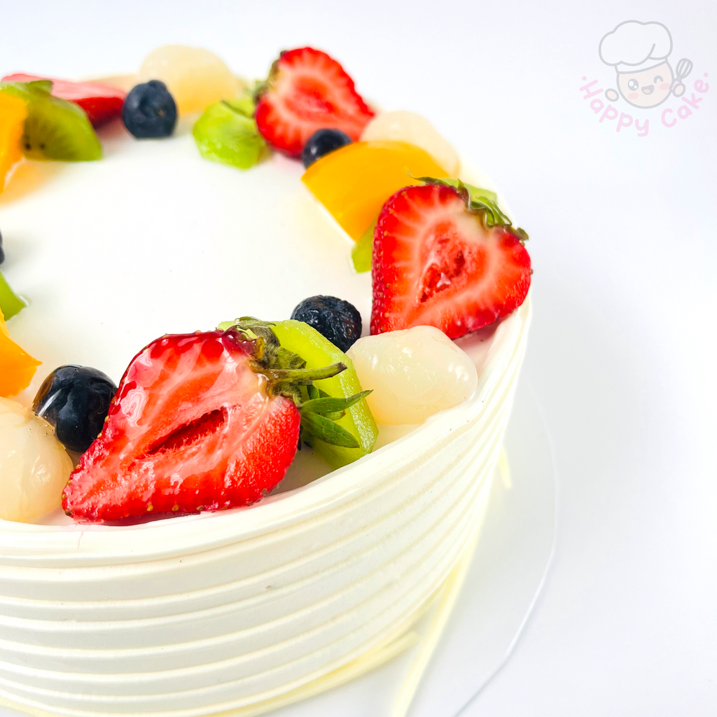 healthy fruit birthday cake