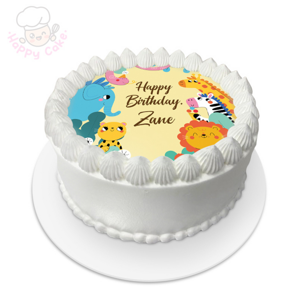 children birthday cake white