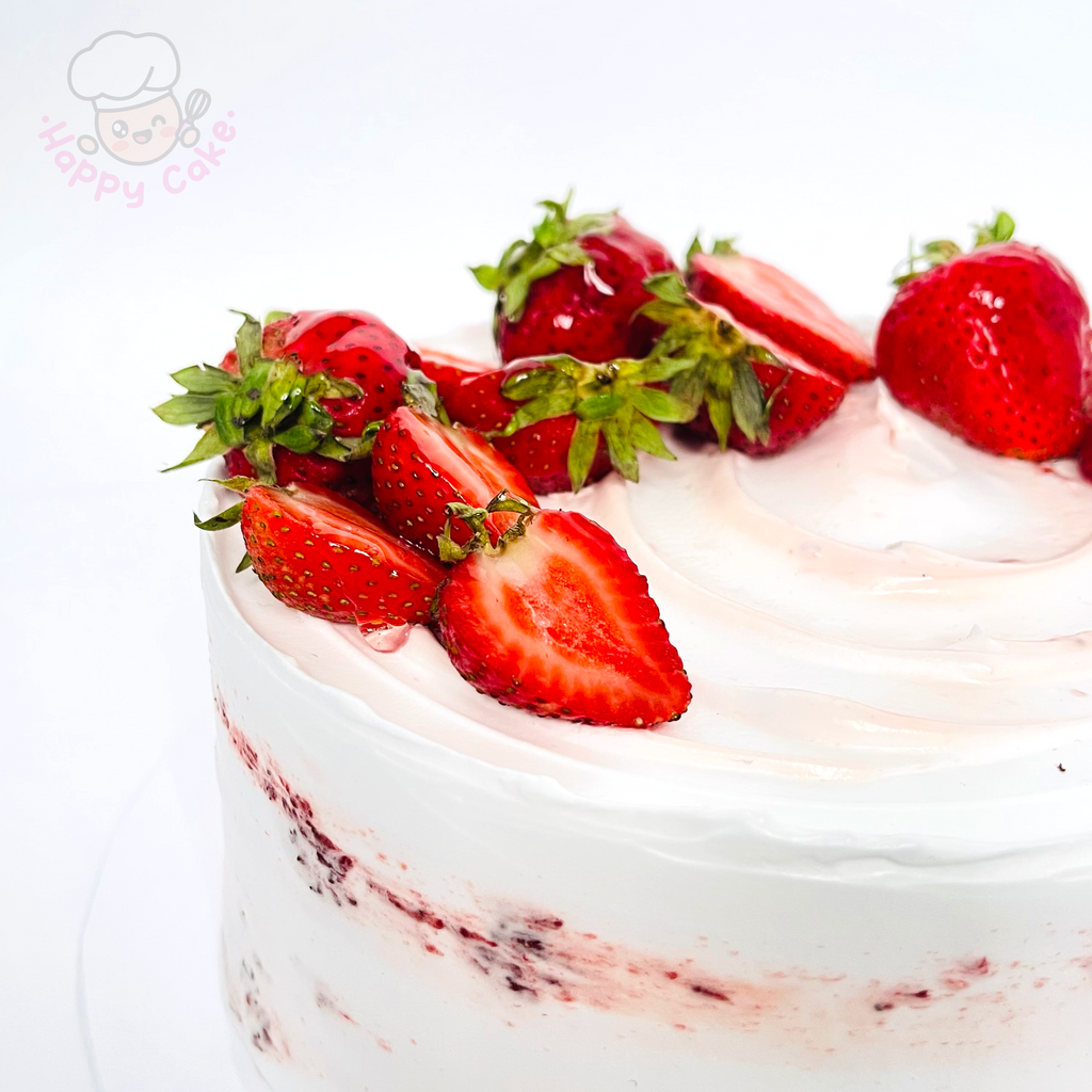 strawberry birthday cake