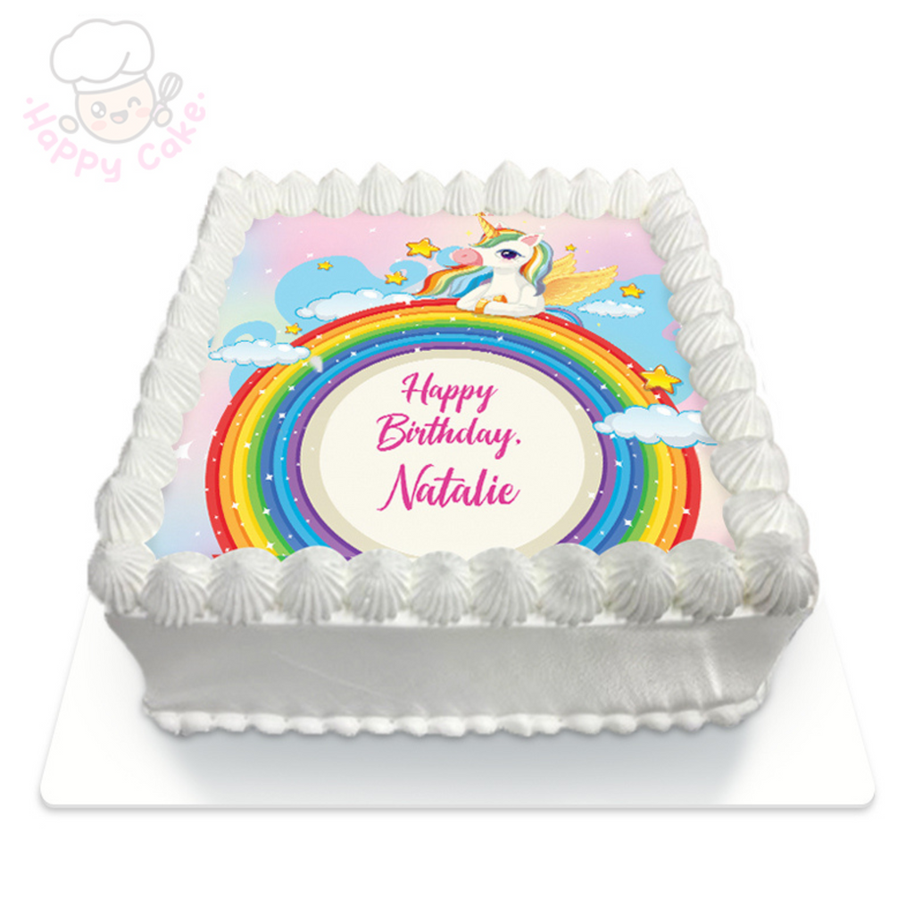 girl princess birthday cake white
