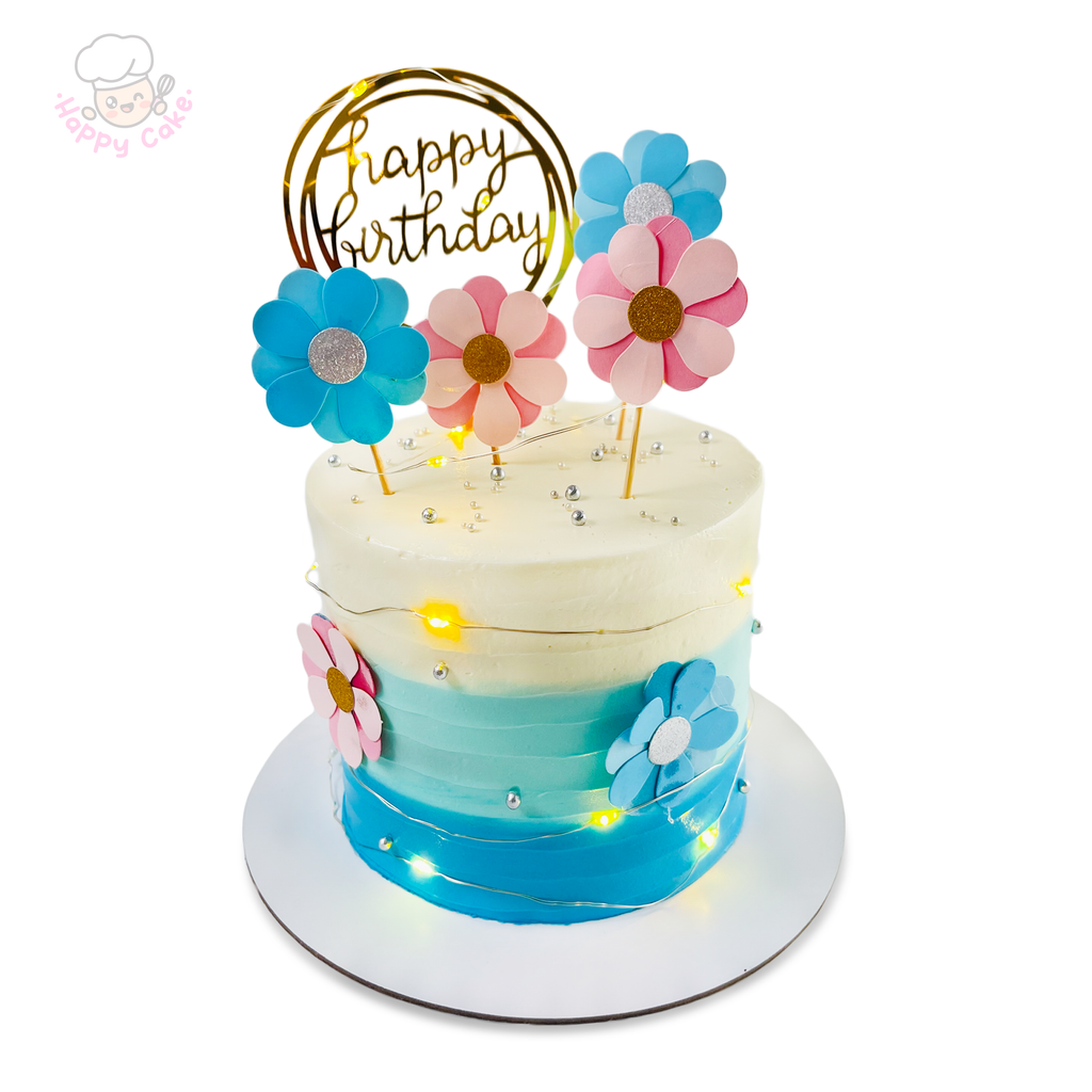 ombre birthday cake
